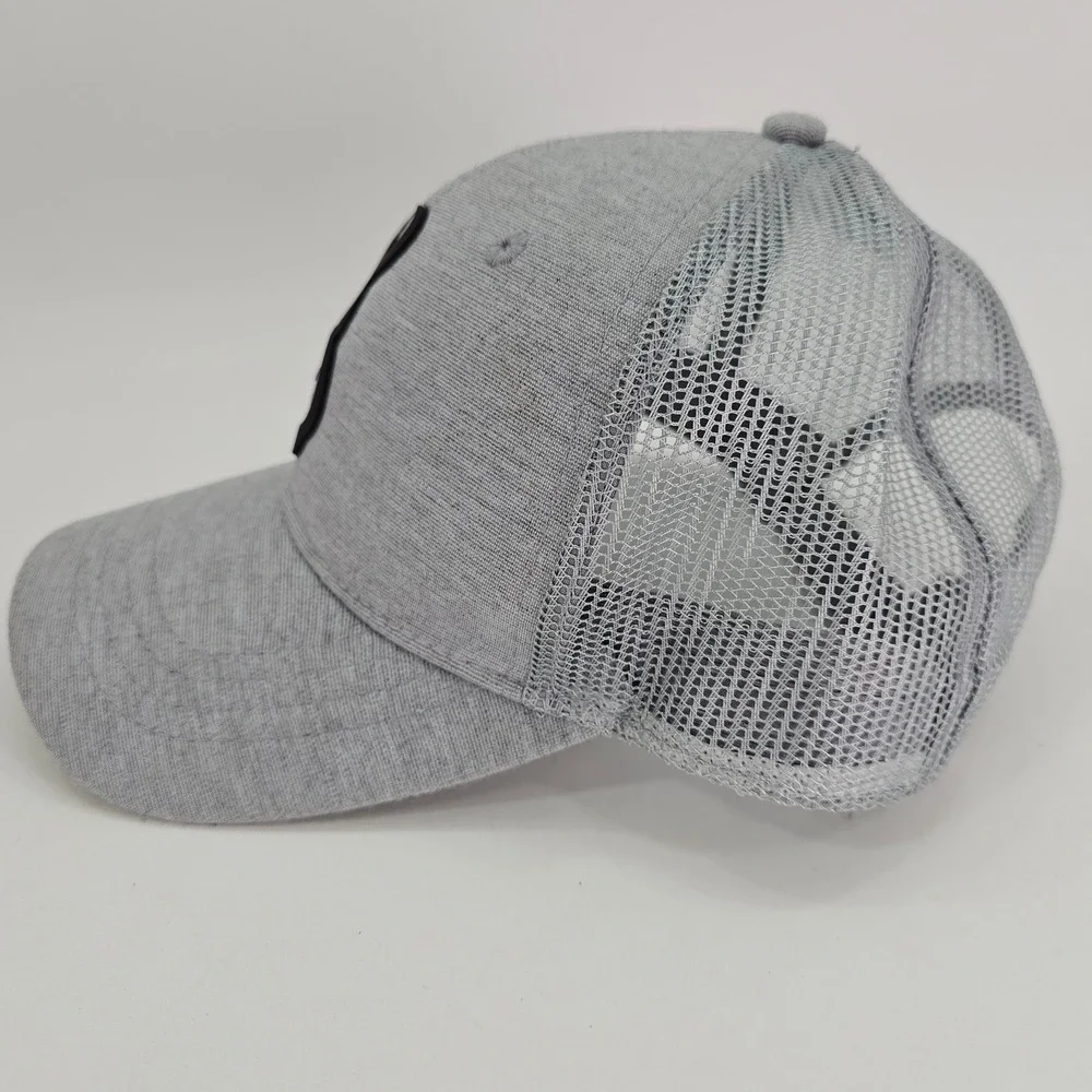 Browning Trucker Hat Mens OSFM Gray Y2K Buckmark Logo Snapback Mesh Cap Skate